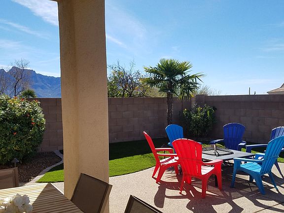 back yard/ deck