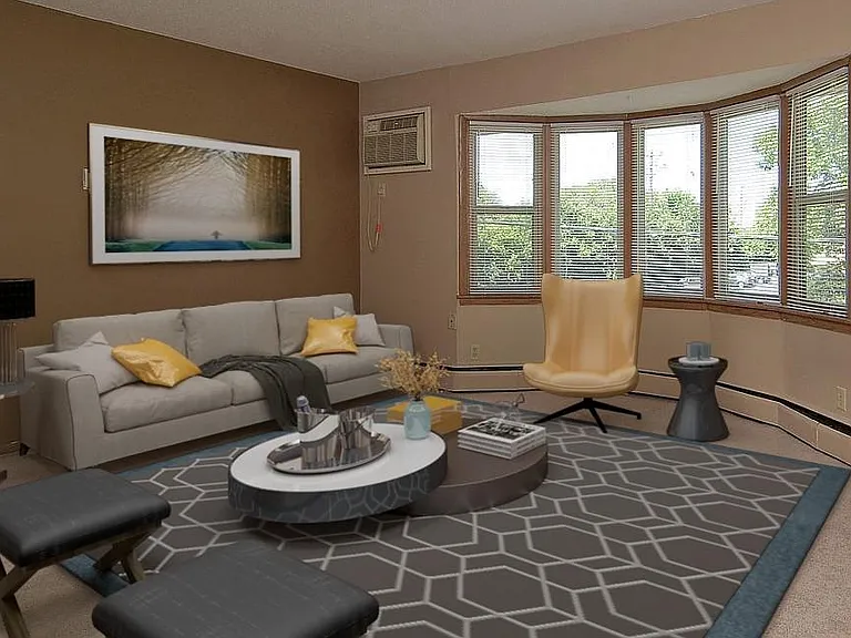 Staged living room