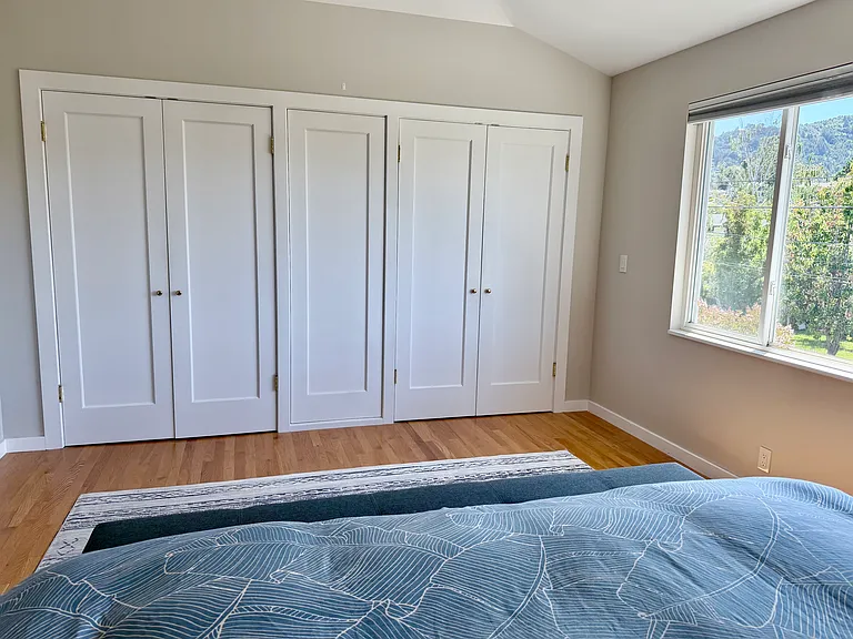 Closets in master bedroom