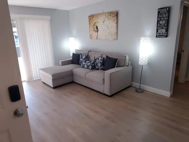Living room with sofa/bed