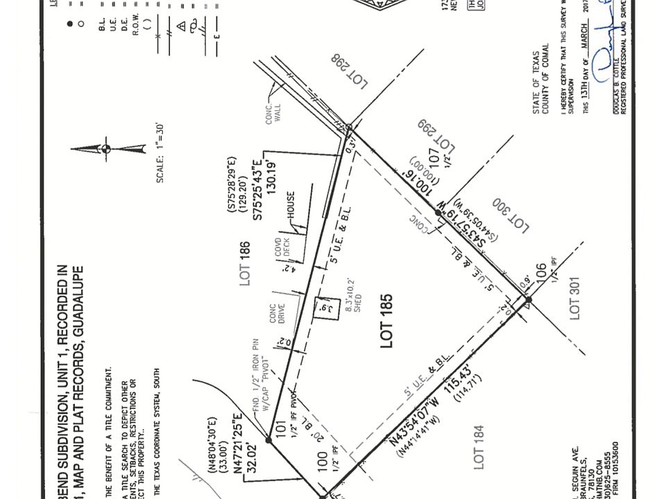Survey of Lot 