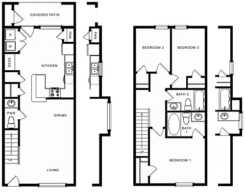 Floor plan C1 3x2 TH