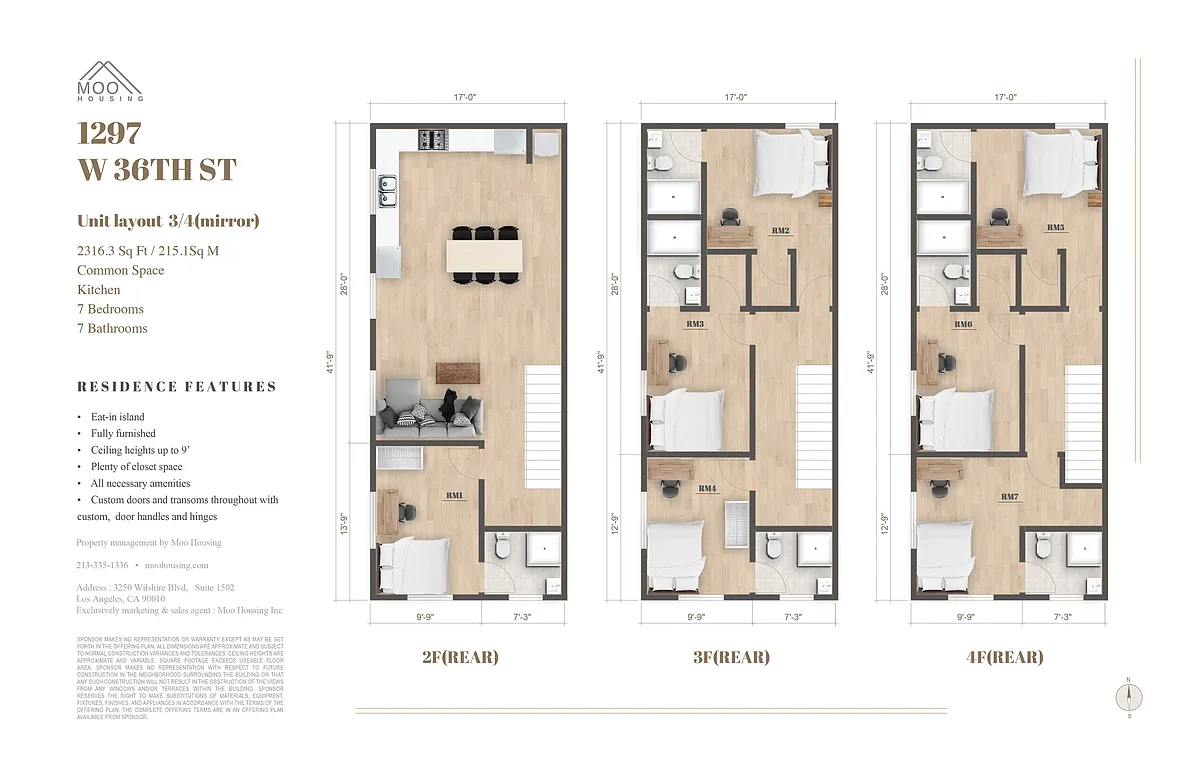 Floor plan Private Room 1297 W 36th St