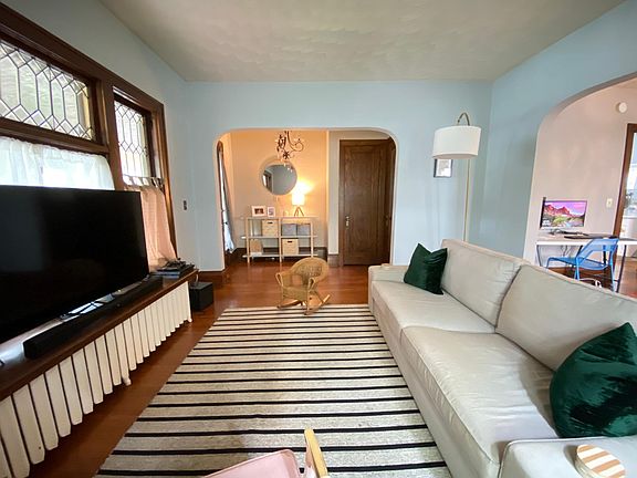 Living room and entry way