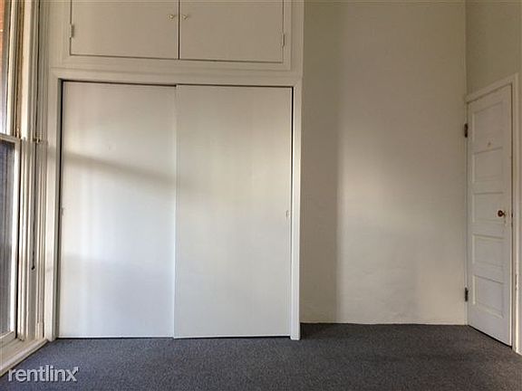 double closet with storage above