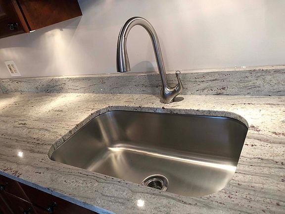 New large deep recessed sink.