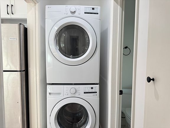 brand new washer and dryer