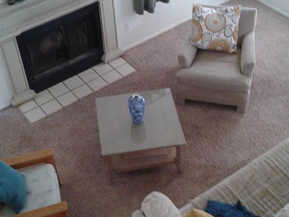 View of living from second flr