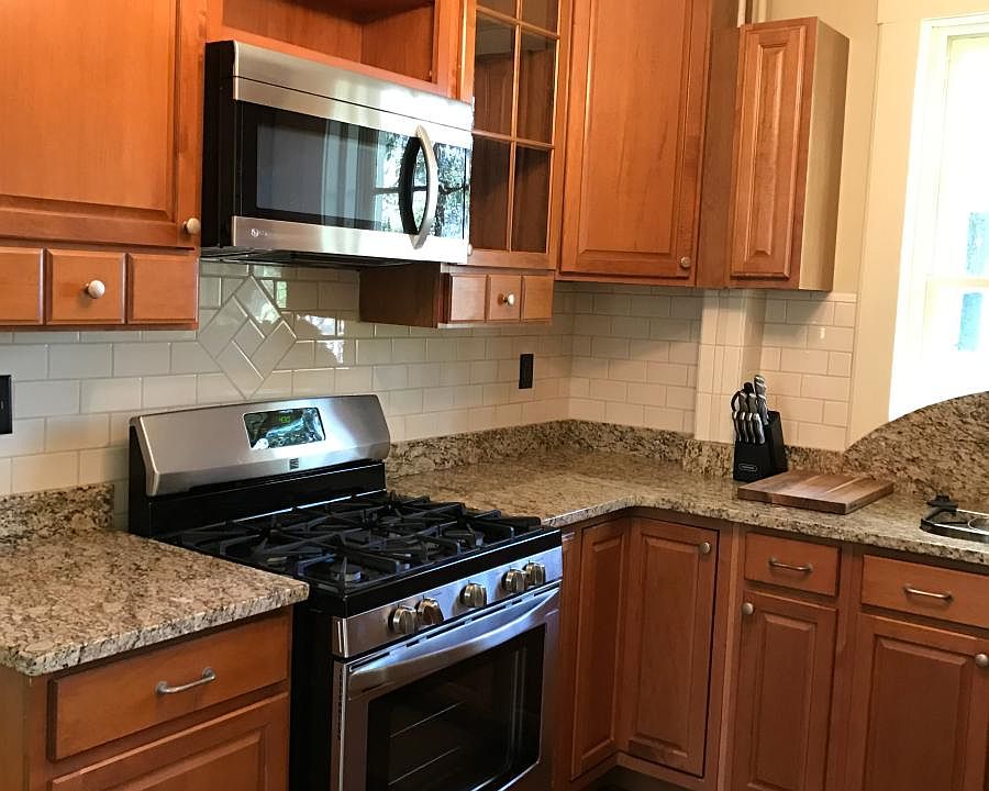 kitchen with granite countertops