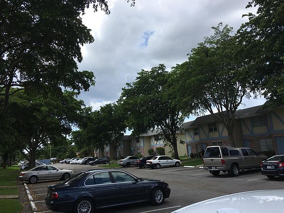 Interior street with assigned parking