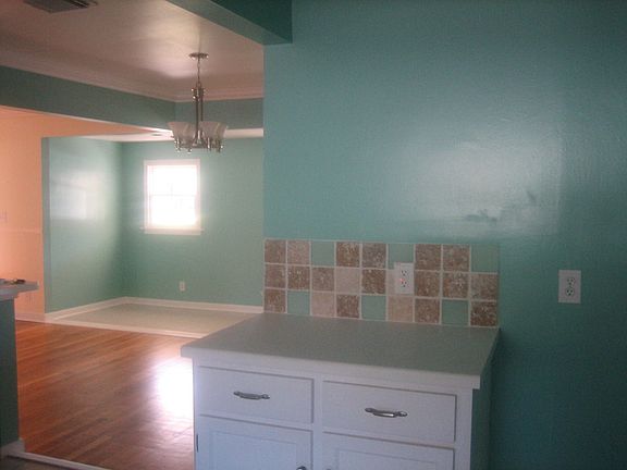 Kitchen with view of dinning room 