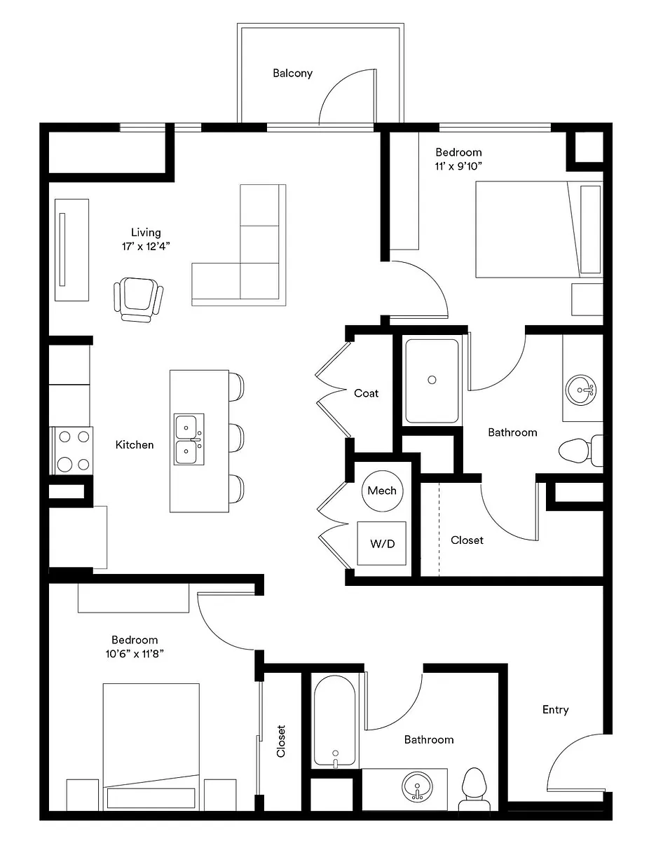 Floor plan The Tower B1