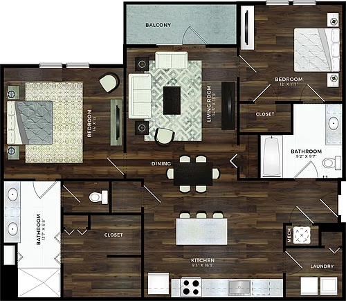 Floor plan B2