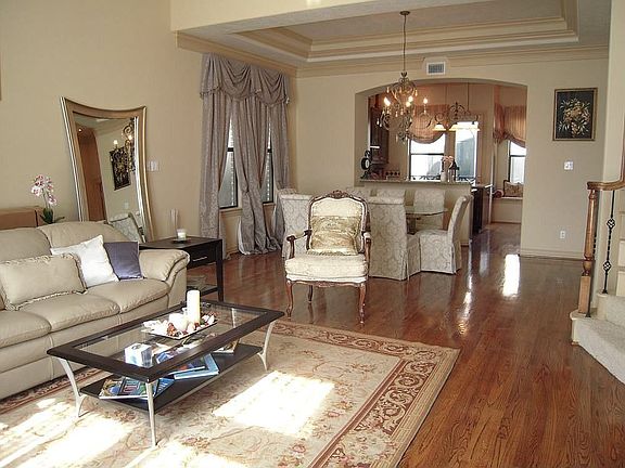 Open concept between living/dining and kitchen.