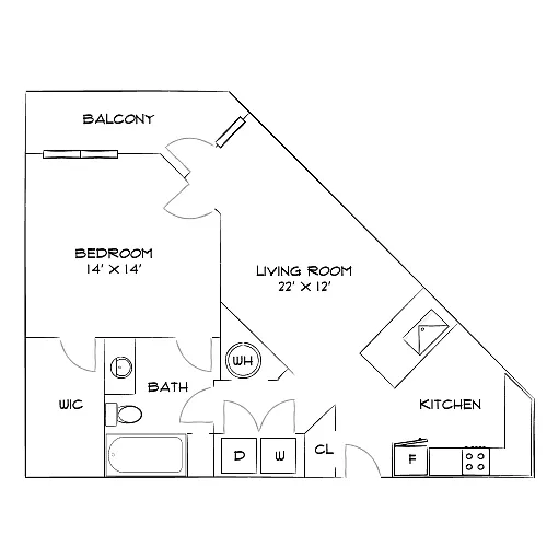 Floor plan Design 1B10