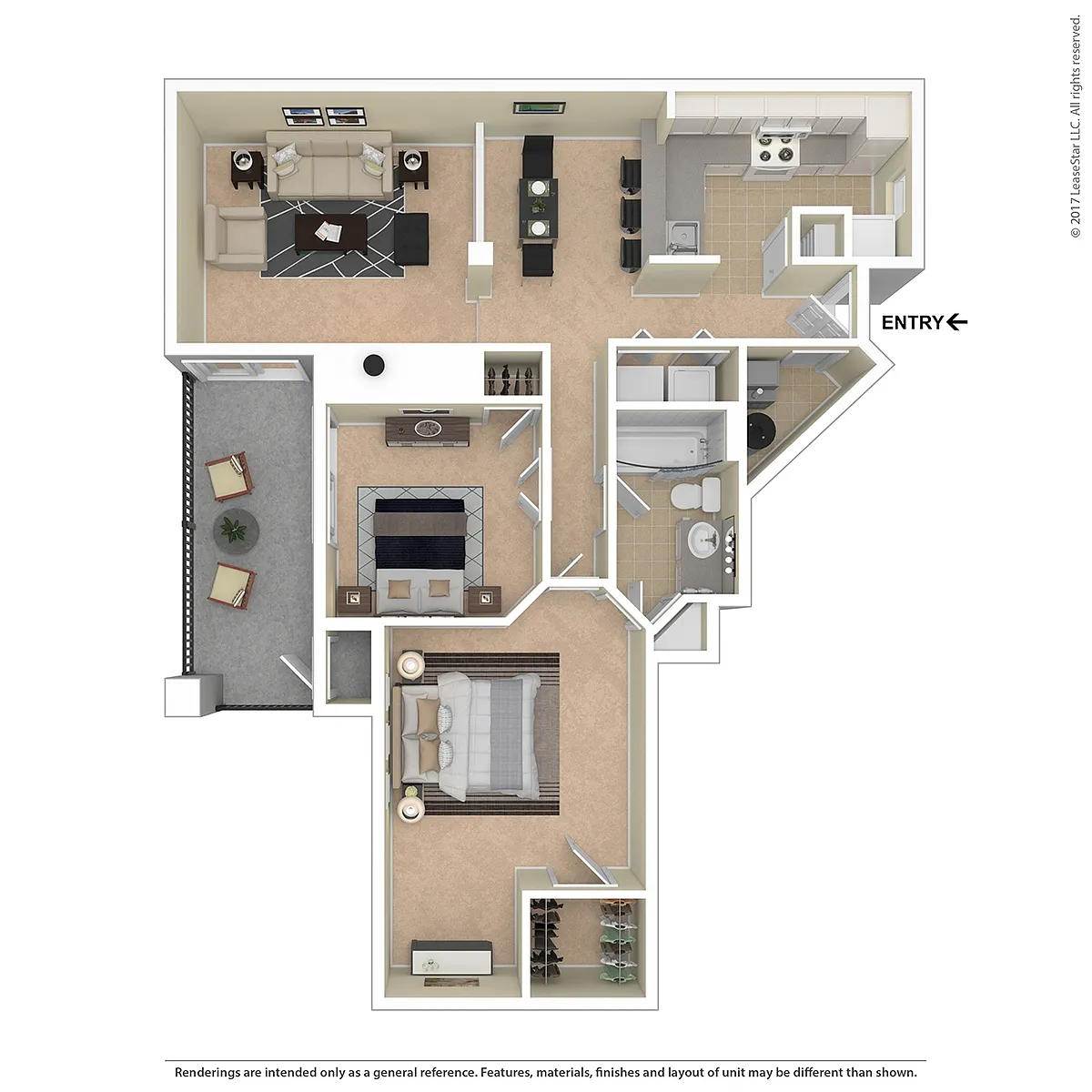 Floor plan 2 X 1