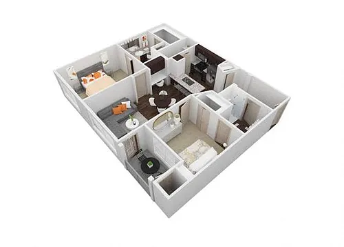 Floor plan VU - 2X2A
