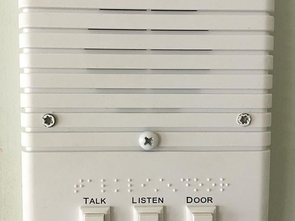 Security main entrance call box and locking sysem