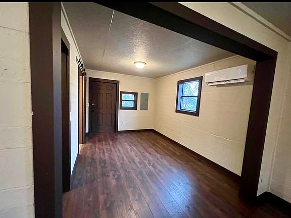 Bedroom with back door