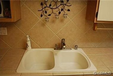 Newly remodeled sink and back splash
