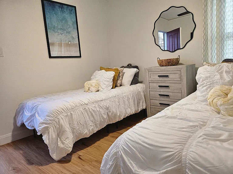 This room also leads into the backyard.