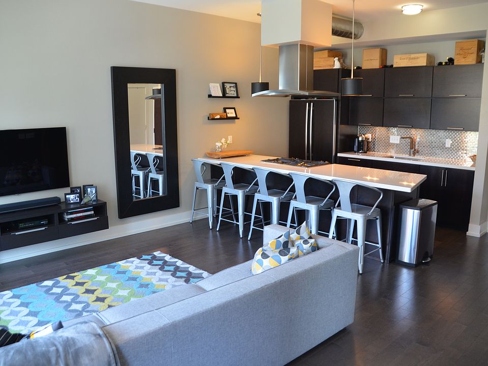 Open Living Room & Kitchen