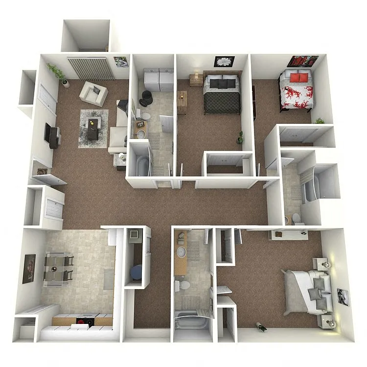 Floor plan Hunter Star - 3 Bed 3 Bath