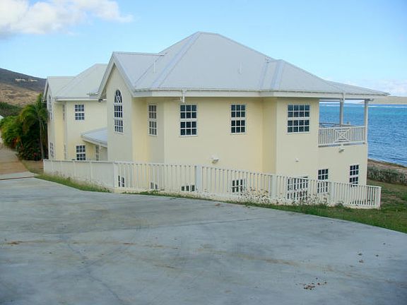 Side view from driveway