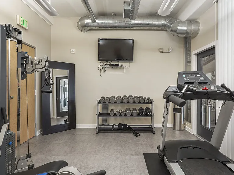 Our Apartment Fitness Center at Sleek Lofts Apartments in Denver, Colorado