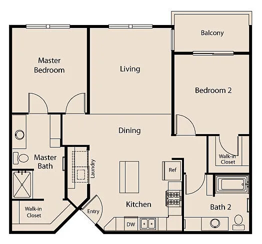 Floor plan 2B