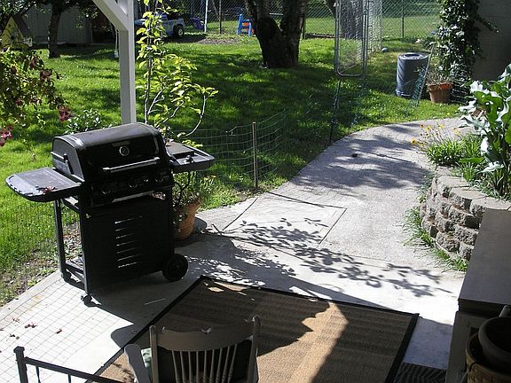 Covered back patio