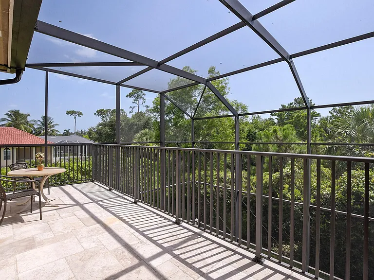 A LOVELY EXPANSIVE PRIVATE BALCONY OFF THE MASTER BEDROOM.