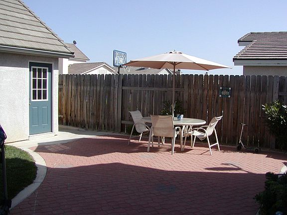 Brick pavers, detached garage