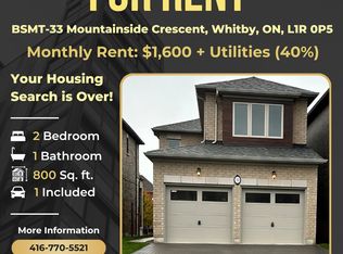 33 Mountainside Cres #BASEMENT, Whitby, ON L1R0P5