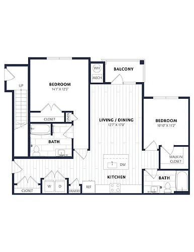 Floor plan B1-A HC