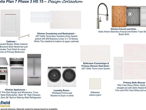 Images are for general reference. Materials subject to change based on availability
