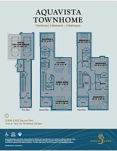 Floor plan Aquavista Townhome