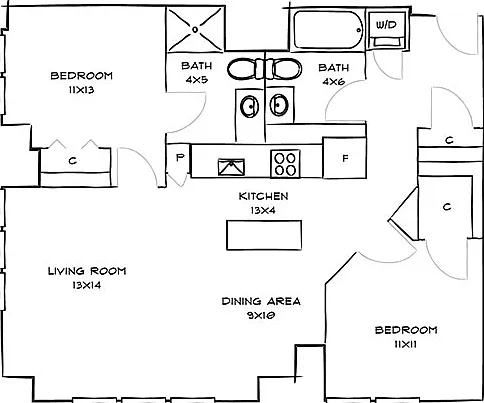 with Kitchen Island