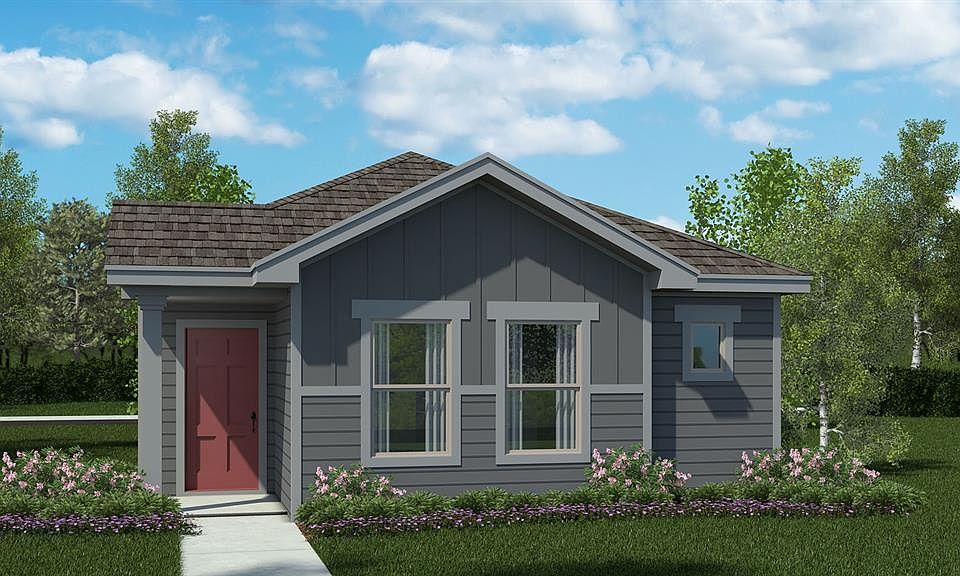 Front Elevation - D.R. Horton''s Acorn floorplan, elevation A - All Home and community information, including pricing, included features, terms, availability and amenities, are subject to change at any time without notice or obligation. All Drawings, pictures, photographs, video, square footages, floor plans, elevations, features, colors and sizes are approximate for illustration purposes only and will vary from the homes as built.