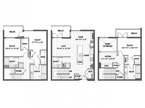 Floor plan D13T