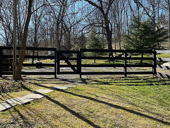 Gate to parking area