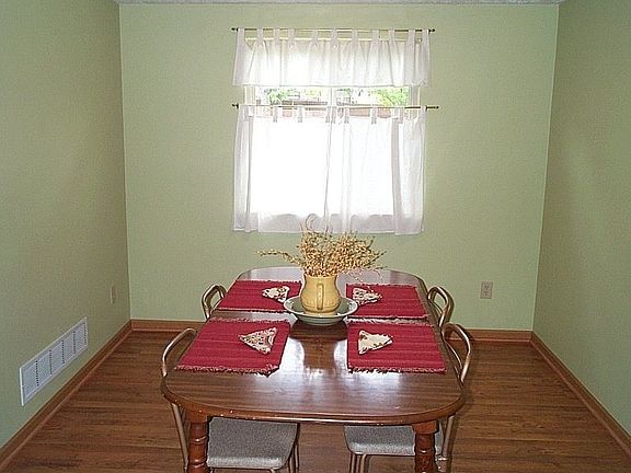 Formal dining room with Western exposure