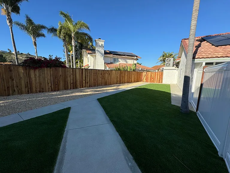 Immaculate landscaping requiring no maintenance.