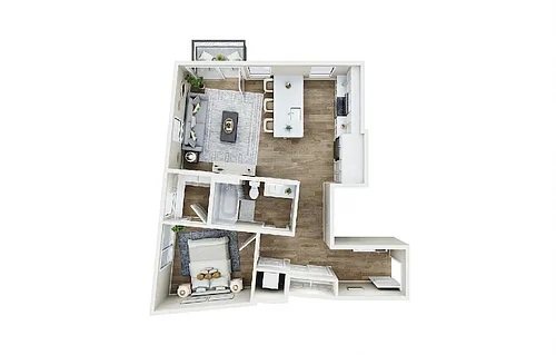 Floor plan 1X1 - C10