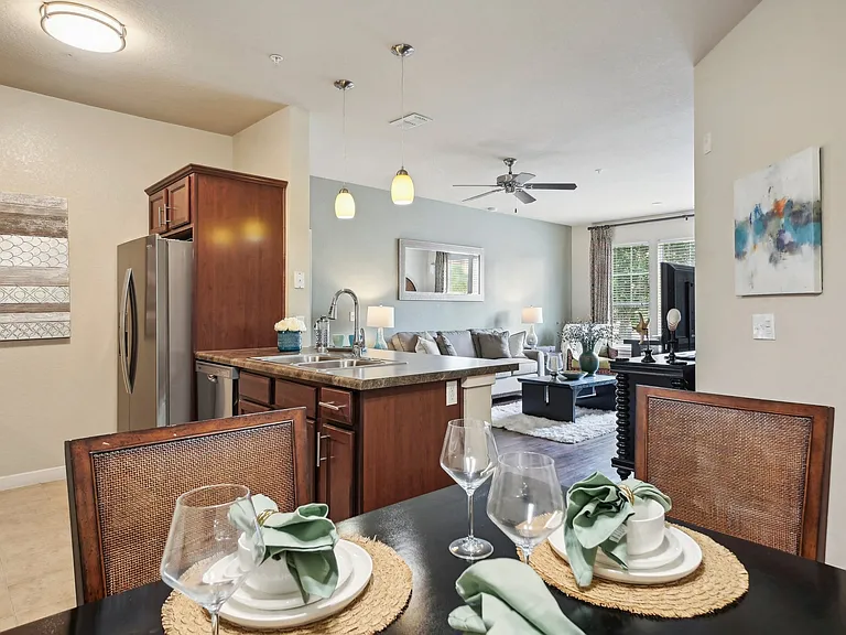 Open Concept Dining and Living Room