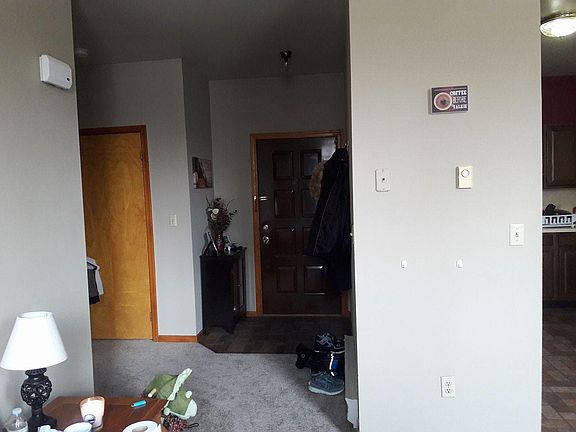 View from living room toward front door