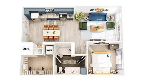 Floor plan A3B