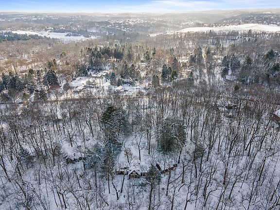 Drone shot of house