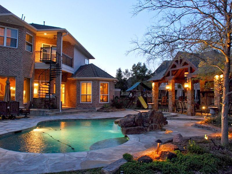 Backyard at Night