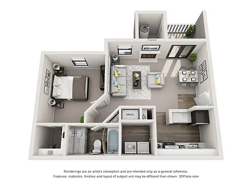 Floor plan The Gresham - Renovated